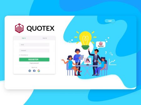 Kaip užregistruoti paskyrą Quotex