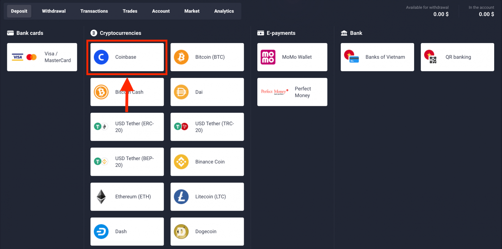 How to Deposit by Cryptocurrency in Quotex How to Deposit by Cryptocurrency in Quotex