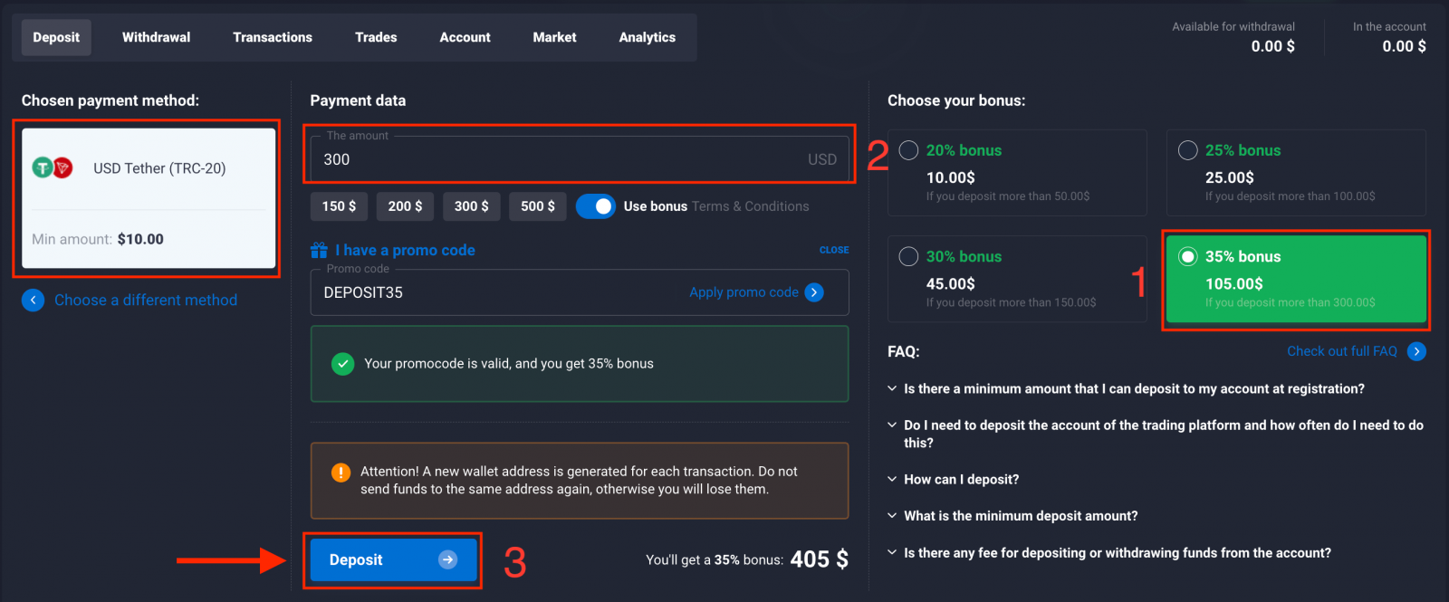 How to Deposit by Cryptocurrency in Quotex How to Deposit by Cryptocurrency in Quotex