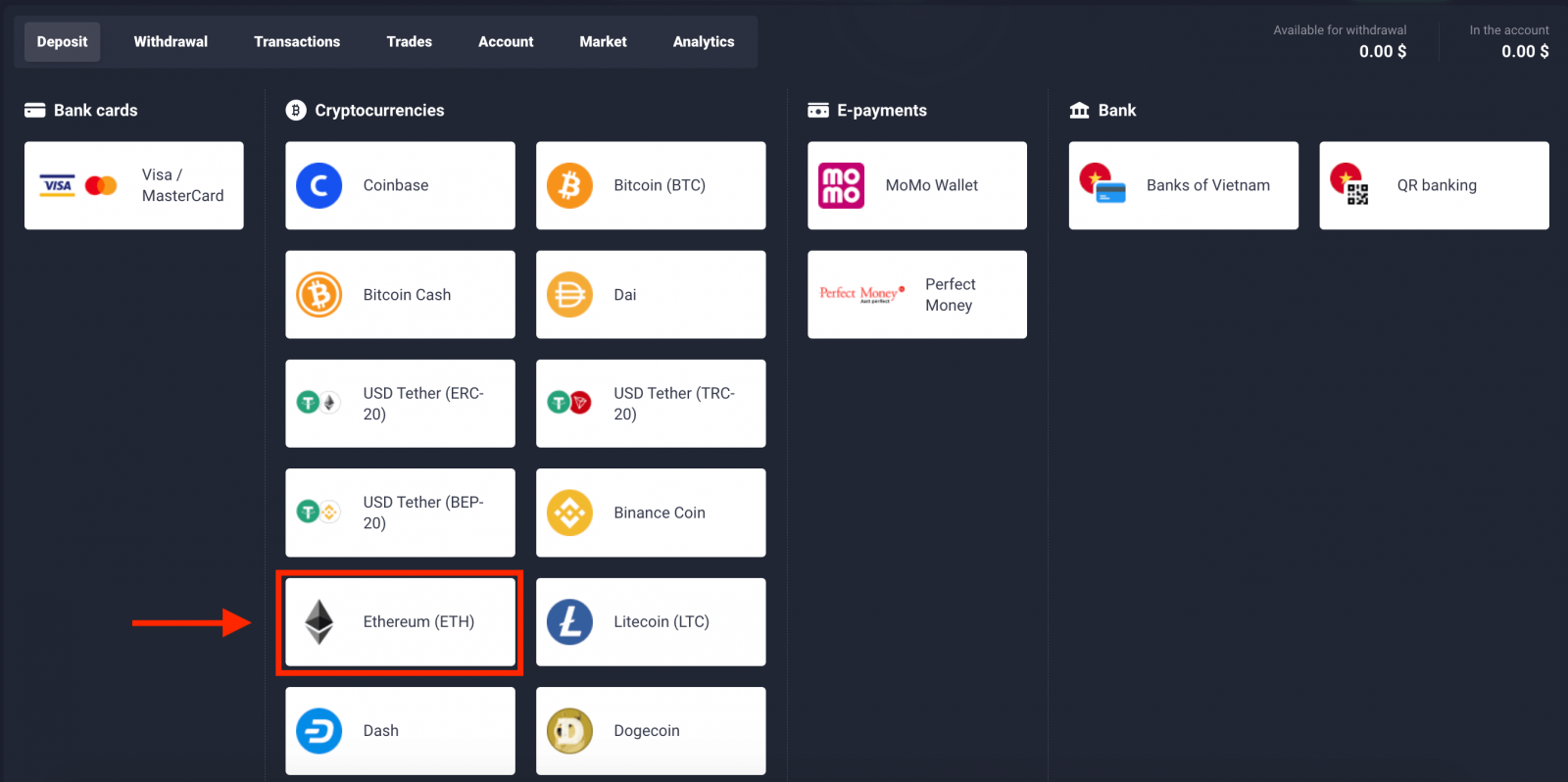 How to Deposit by Cryptocurrency in Quotex How to Deposit by Cryptocurrency in Quotex