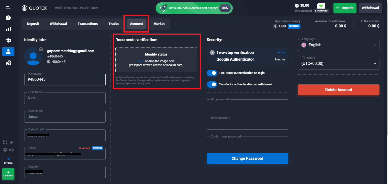 Cómo iniciar sesión y verificar la cuenta en Quotex Cómo iniciar sesión y verificar la cuenta en Quotex