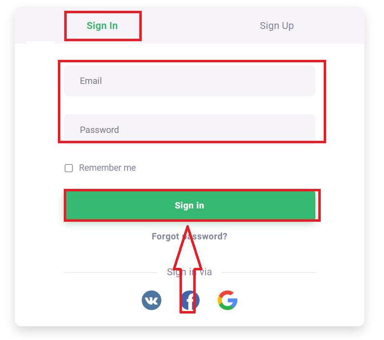 Cách đăng ký và đăng nhập tài khoản trong Quotex
