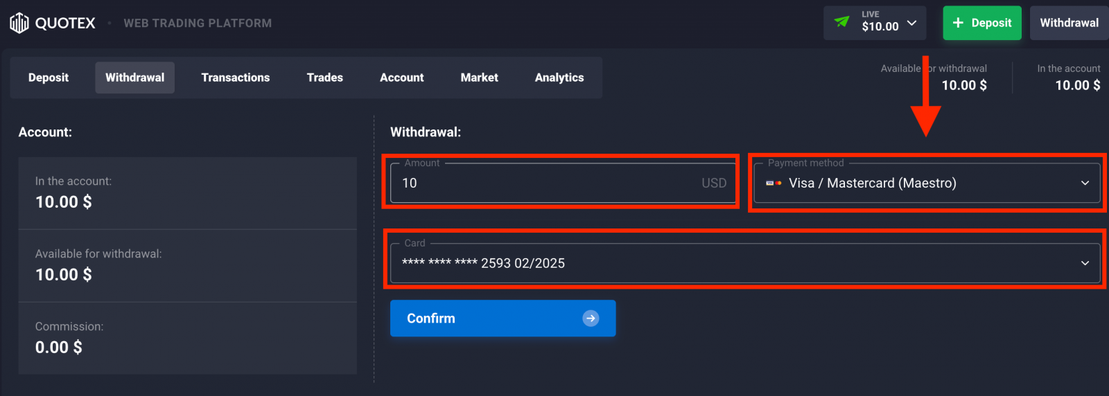 How to Open Account and Withdraw Money at Quotex