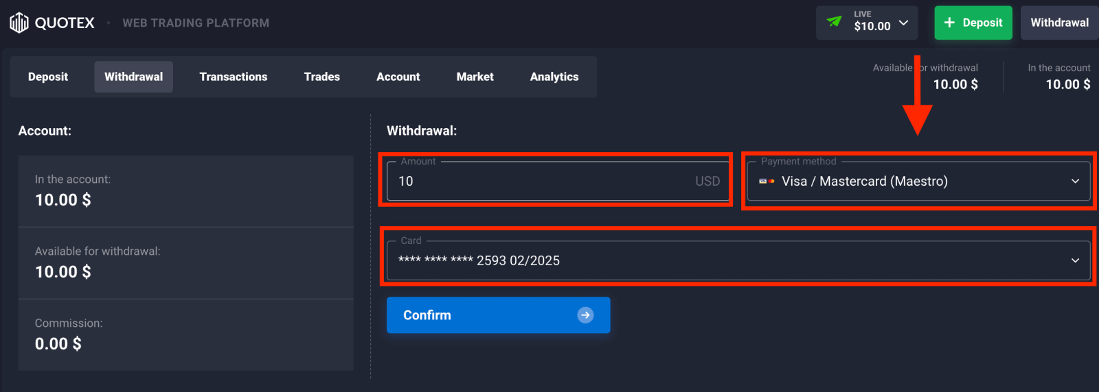 Quotex Account Withdrawal 2026: Methods, Fees & Processing Time
