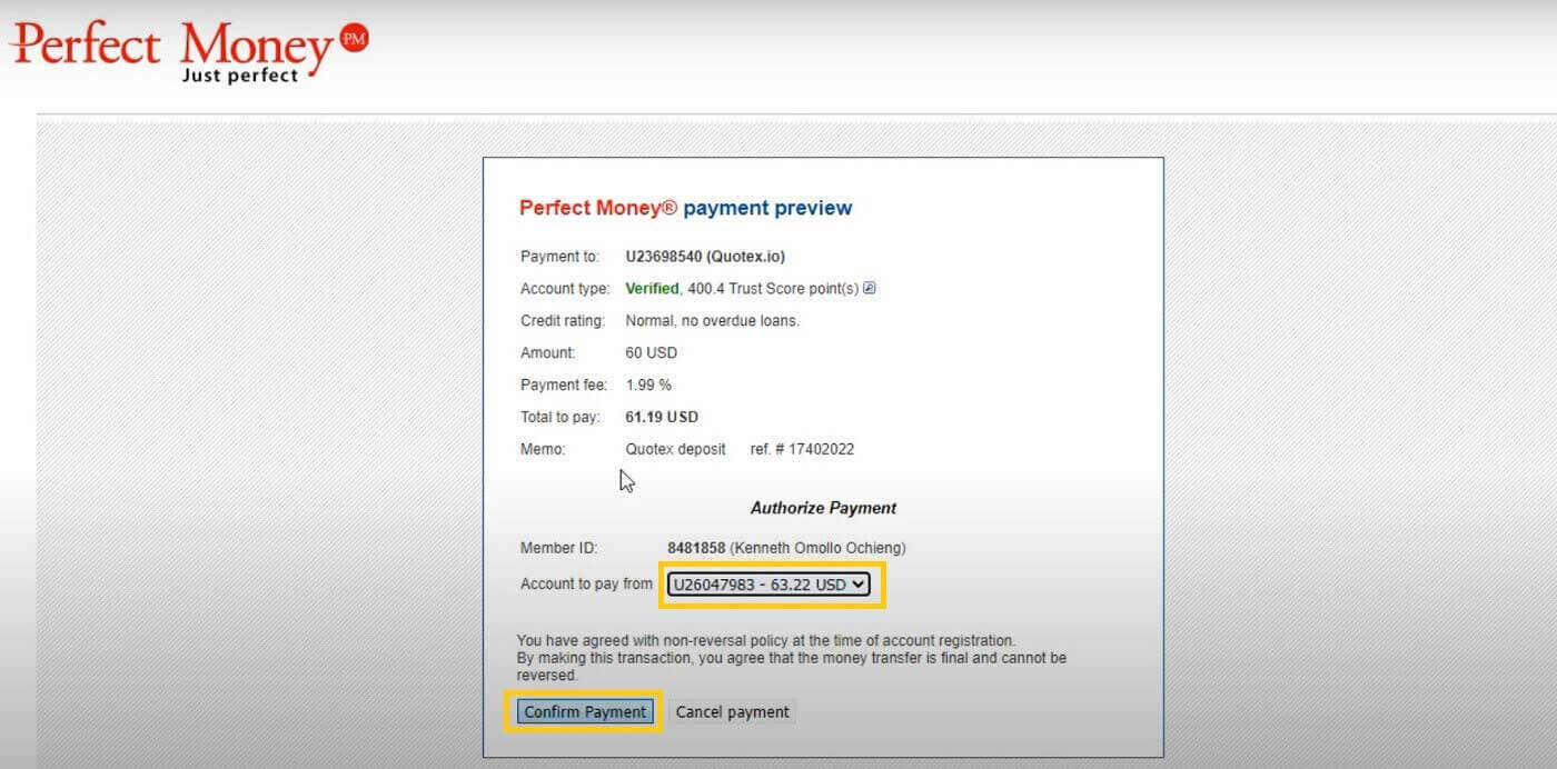 Deposit Quotex: Cara Menyetor Uang
