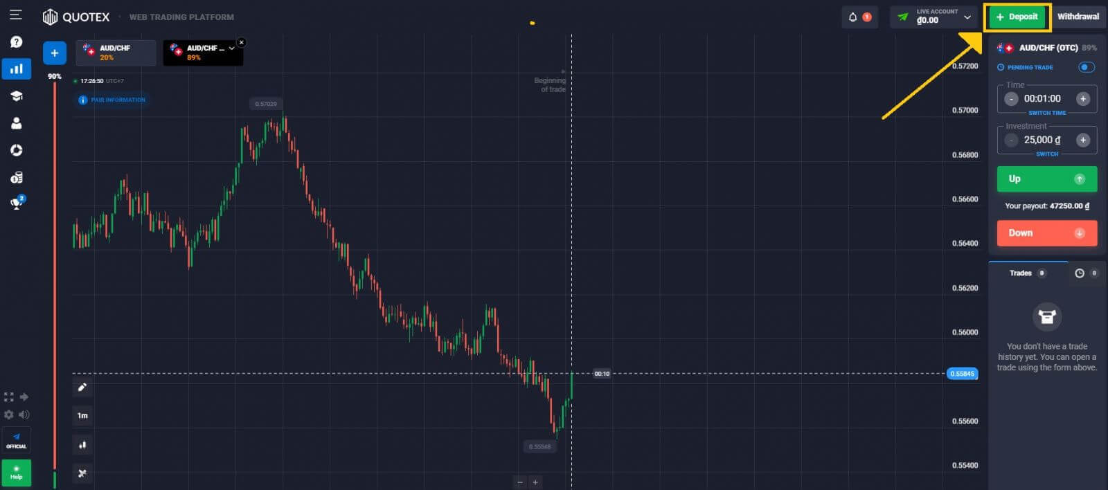 Deposit Quotex: Cara Menyetor Uang