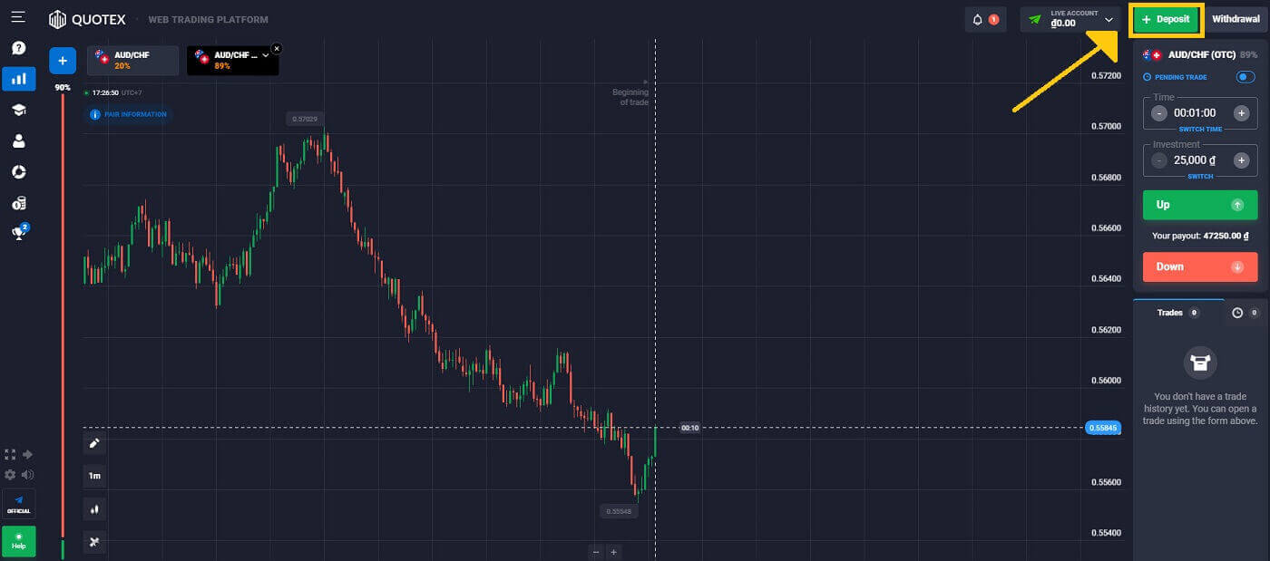 Deposit Quotex: Cara Menyetor Uang
