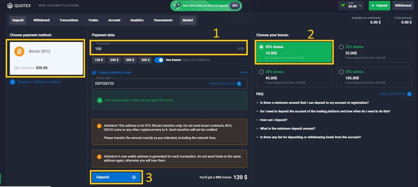 Deposit Quotex: Cara Menyetor Uang