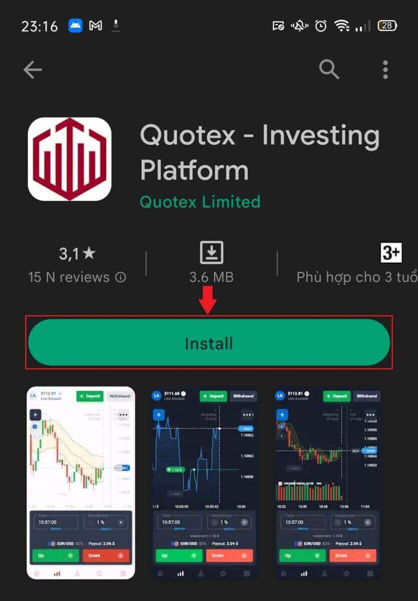 Quotexi mobiilirakenduse allalaadimine: Androidi ja iOS-i installijuhend