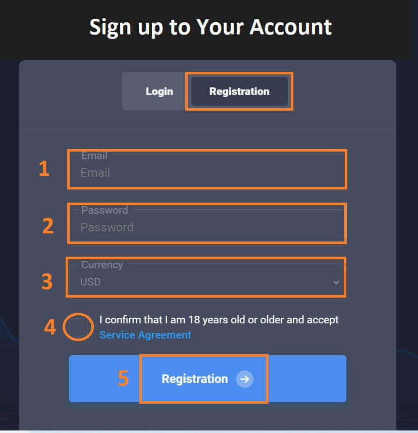 Quotex-aanmeldingsproses: Hoe om jou rekening te skep