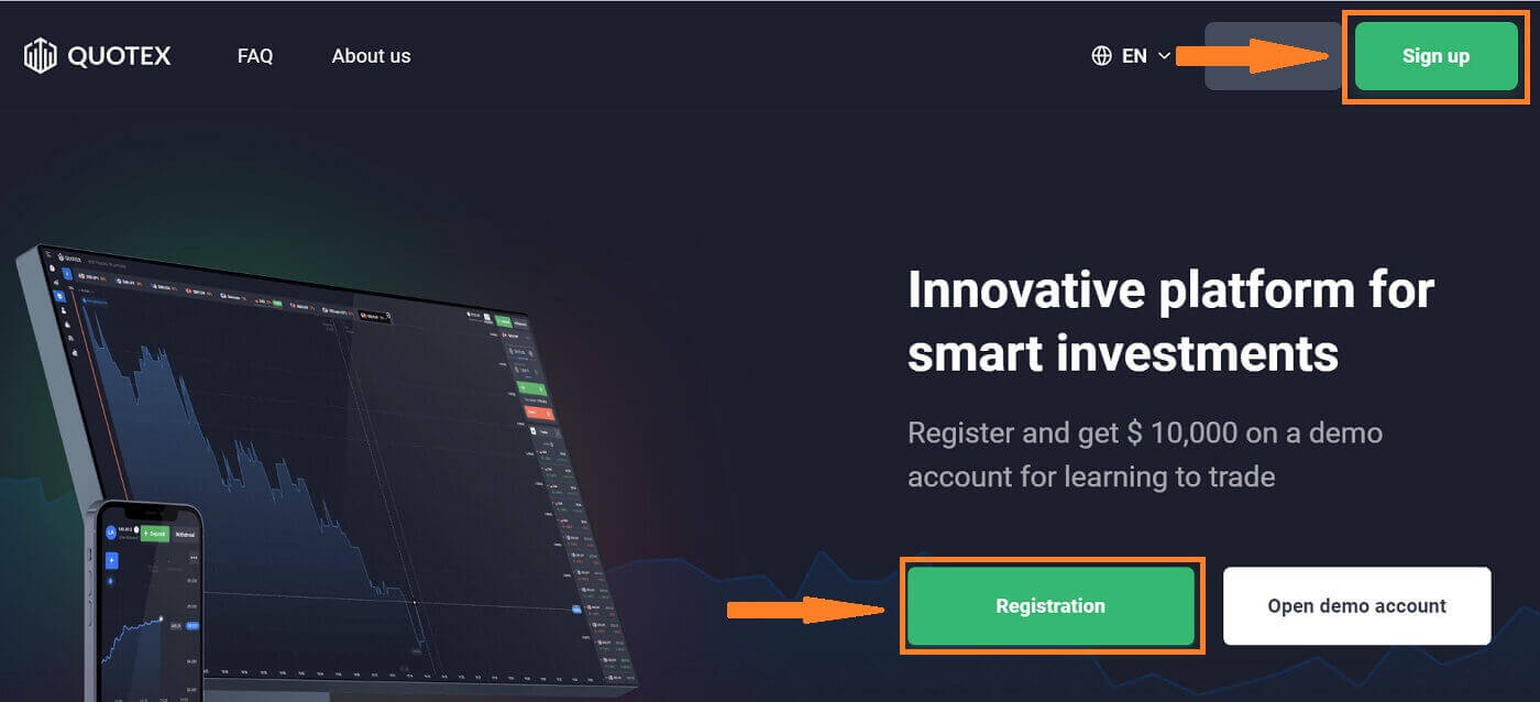 Quotex-aanmeldingsproses: Hoe om jou rekening te skep