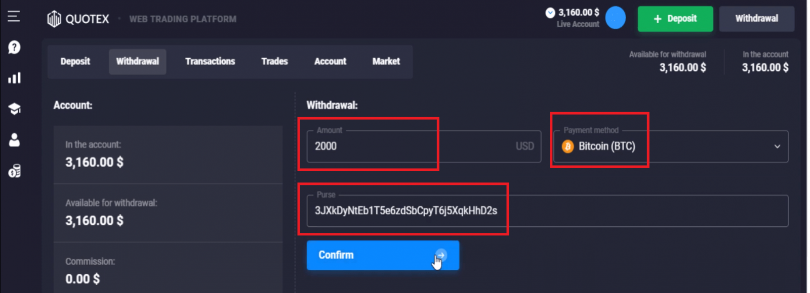 How to Withdraw Money from Quotex